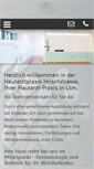 Mobile Screenshot of hautaerzte-ulm.de