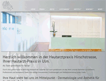 Tablet Screenshot of hautaerzte-ulm.de